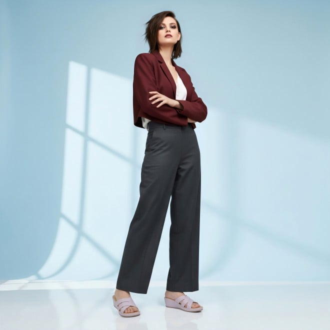 Mochi Women Purple Casual Slip Ons (SKU: 44-181-26-36)