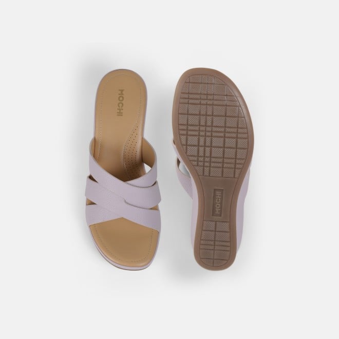 Mochi Women Purple Casual Slip Ons (SKU: 44-181-26-36)