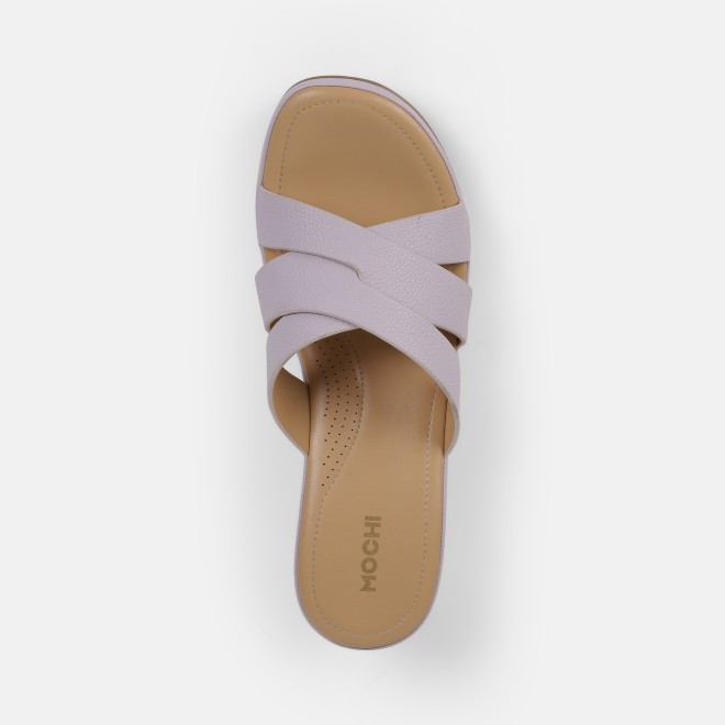 Mochi Women Purple Casual Slip Ons (SKU: 44-181-26-36)