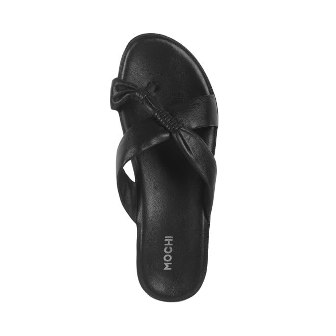 Mochi Women Black Casual Slip Ons (SKU: 44-186-11-36)