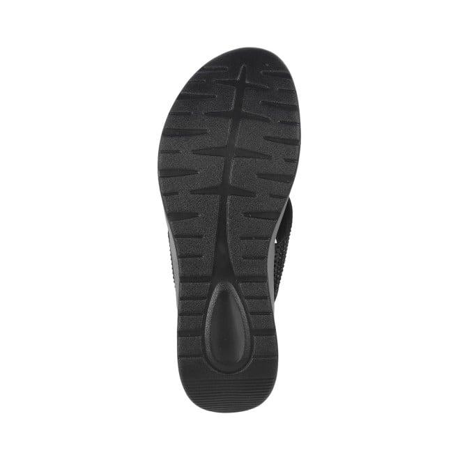 Mochi Women Black Casual Slippers & Flip Flops (SKU: 44-199-11-36)