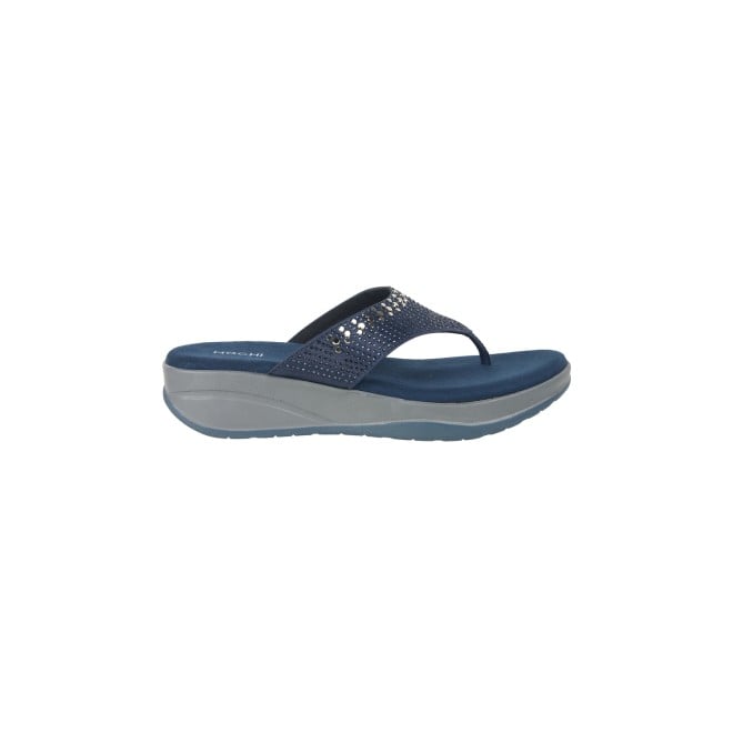 Mochi Women Blue Casual Slippers & Flip Flops (SKU: 44-199-45-36)