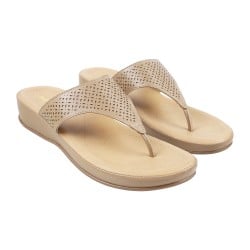 Women Beige Casual Slippers