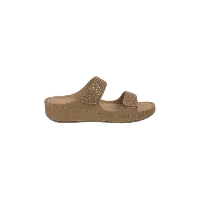 Mochi Women Beige Casual Slippers & Flip Flops (SKU: 44-206-20-36)