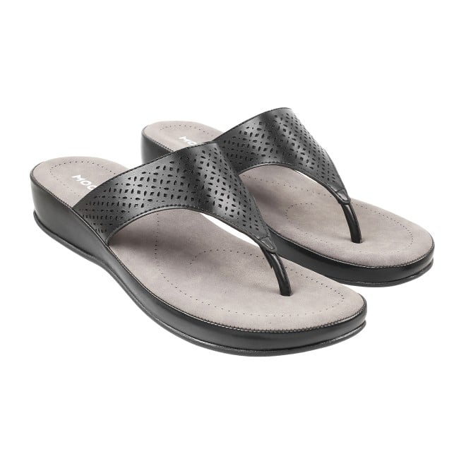 Mochi Women Black Casual Slippers (SKU: 44-20L-11-42)