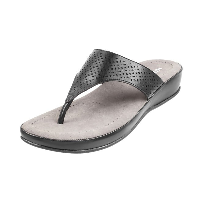 Mochi Women Black Casual Slippers (SKU: 44-20L-11-42)