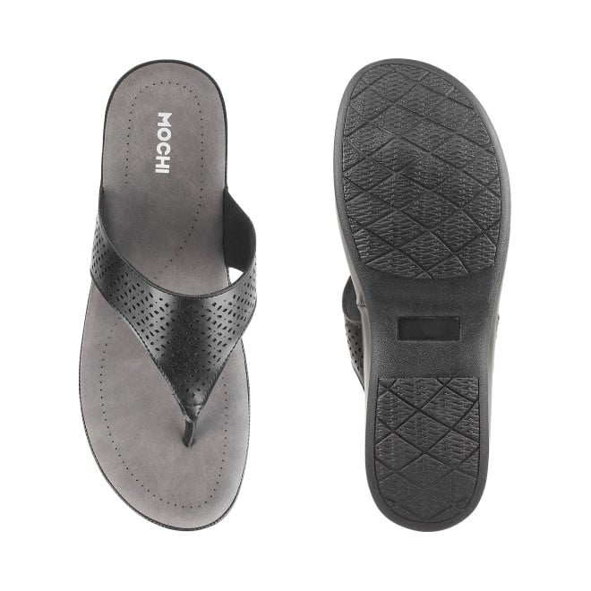 Mochi Women Black Casual Slippers (SKU: 44-20L-11-42)