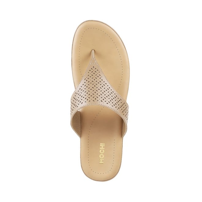 Mochi Women Beige Casual Slippers (SKU: 44-20L-20-42)