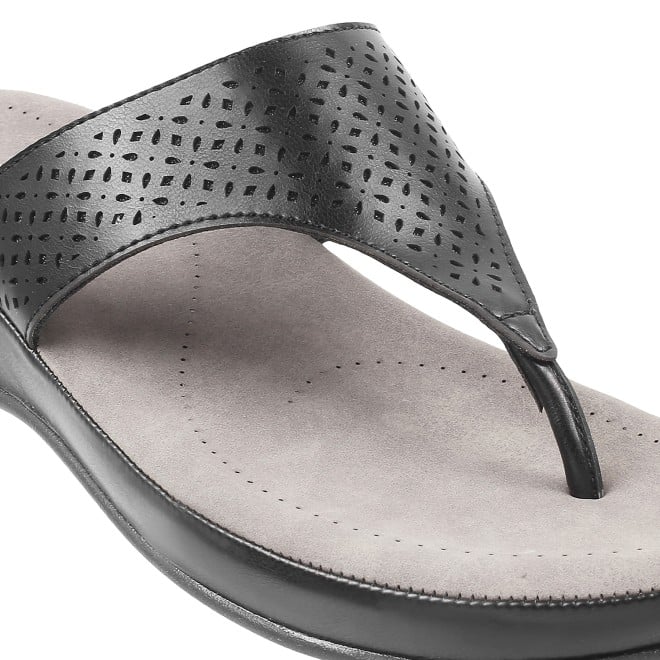 Mochi Women Black Casual Slippers (SKU: 44-20L-11-42)