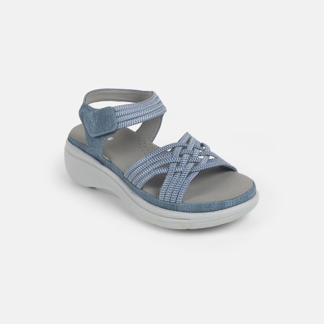 Mochi Women Blue Casual Sandals