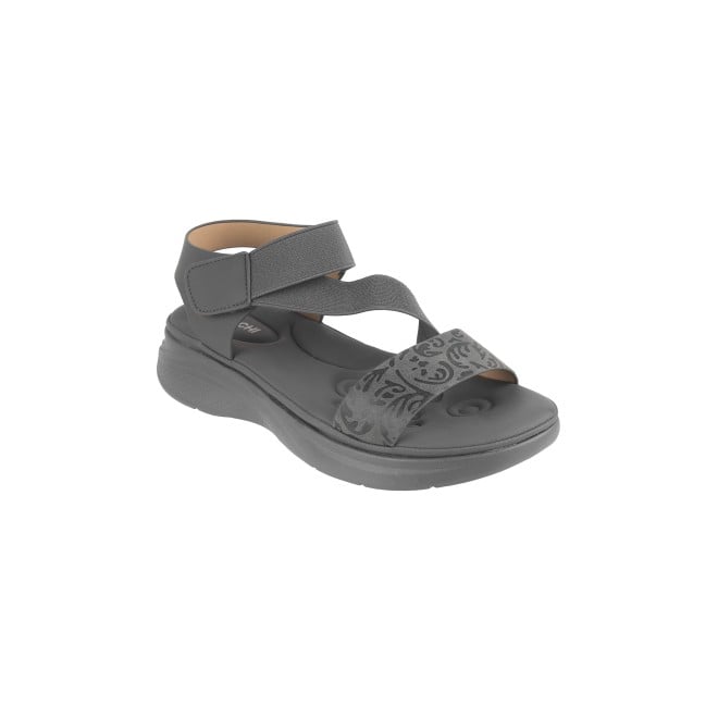 Mochi Women Grey Casual Sandals