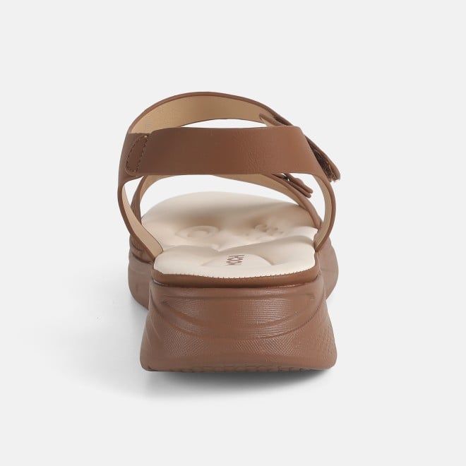 Mochi Women Tan Casual Sandals (SKU: 44-218-23-36)