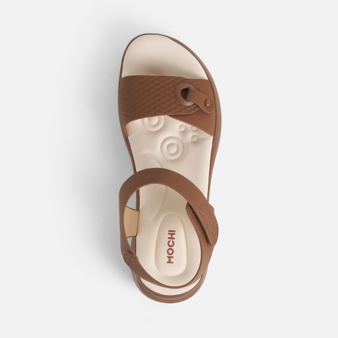 Mochi Women Tan Casual Sandals (SKU: 44-218-23-36)