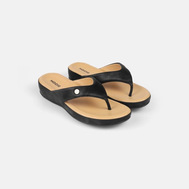 Mochi Women Black Casual Slippers (SKU: 44-228-11-36)