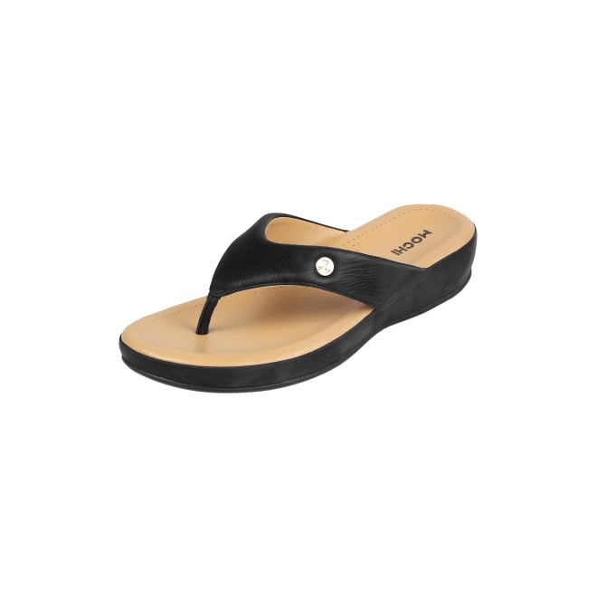 Mochi Women Black Casual Slippers (SKU: 44-228-11-36)