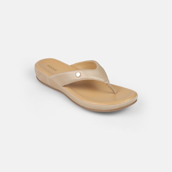 Mochi Women Beige Casual Slippers (SKU: 44-228-20-36)