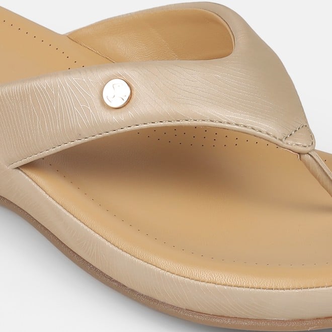 Mochi Women Beige Casual Slippers (SKU: 44-228-20-36)