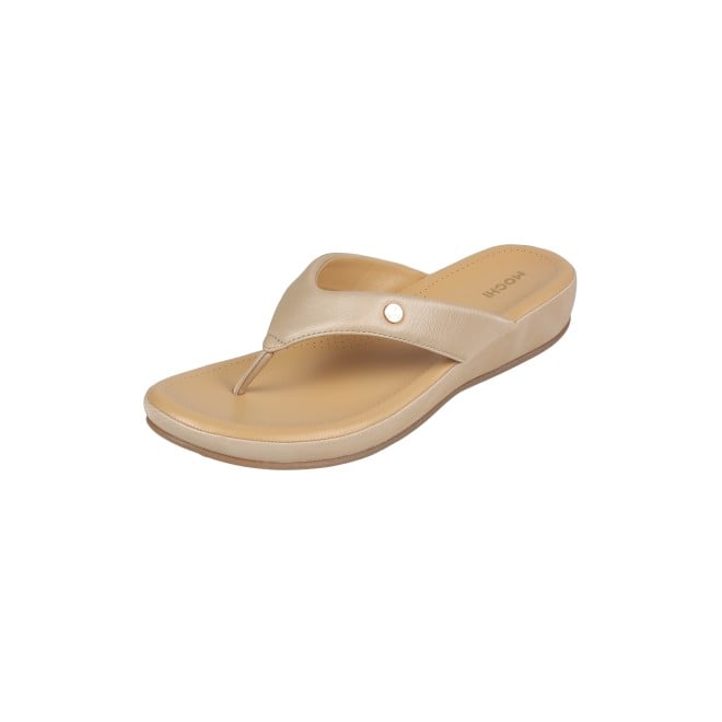 Mochi Women Beige Casual Slippers (SKU: 44-228-20-42)