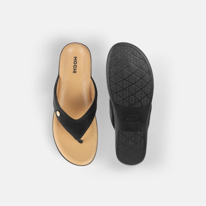 Mochi Women Black Casual Slippers (SKU: 44-228-11-42)