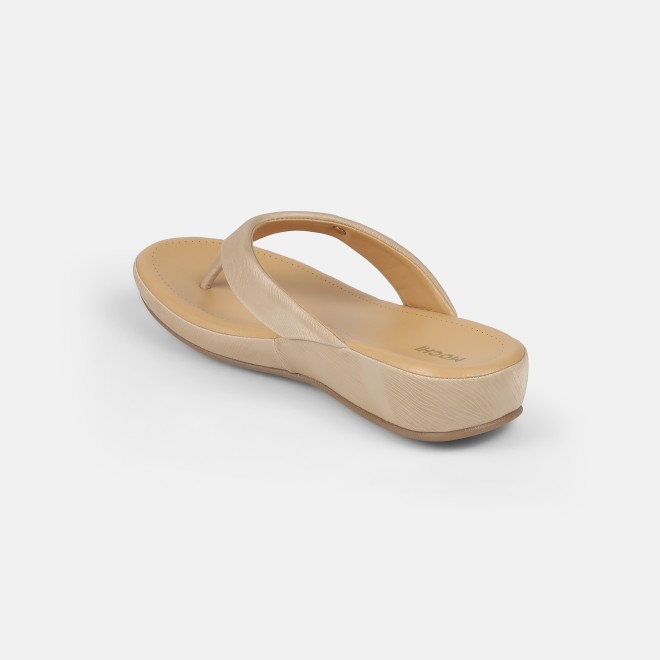 Mochi Women Beige Casual Slippers (SKU: 44-228-20-42)