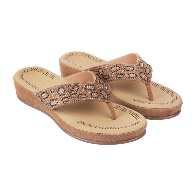 Mochi Women Gold Casual Sandals (SKU: 44-22L-15-42)