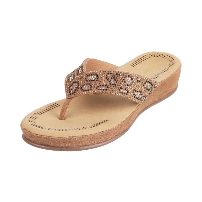 Mochi Women Gold Casual Sandals (SKU: 44-22L-15-42)