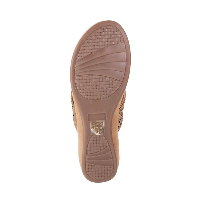 Mochi Women Gold Casual Sandals (SKU: 44-22L-15-42)