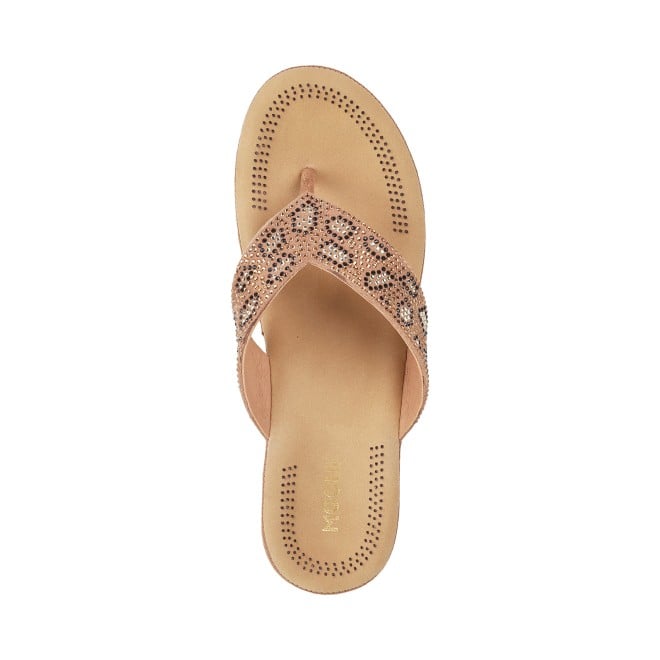 Mochi Women Gold Casual Sandals (SKU: 44-22L-15-42)