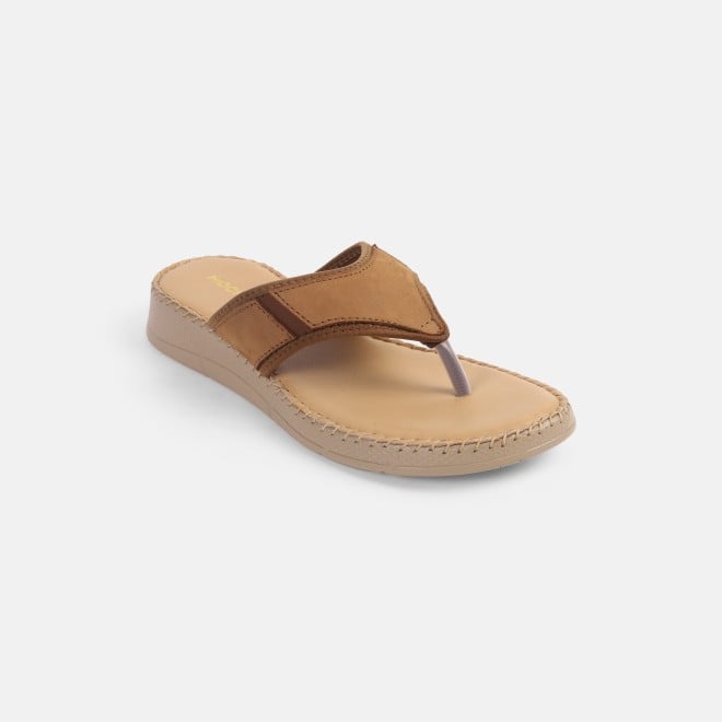 Mochi Women Beige Casual Slippers