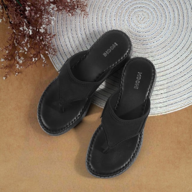 Mochi Women Black Casual Slippers (SKU: 44-254L-11-42)