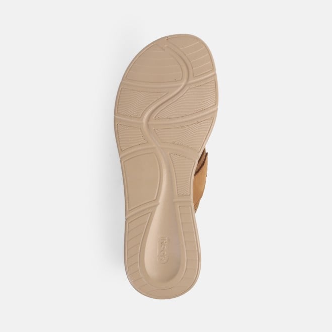 Mochi Women Beige Casual Slippers (SKU: 44-254L-20-42)