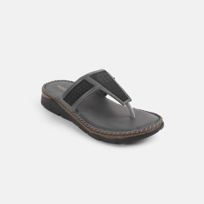 Mochi Women Grey Casual Slippers