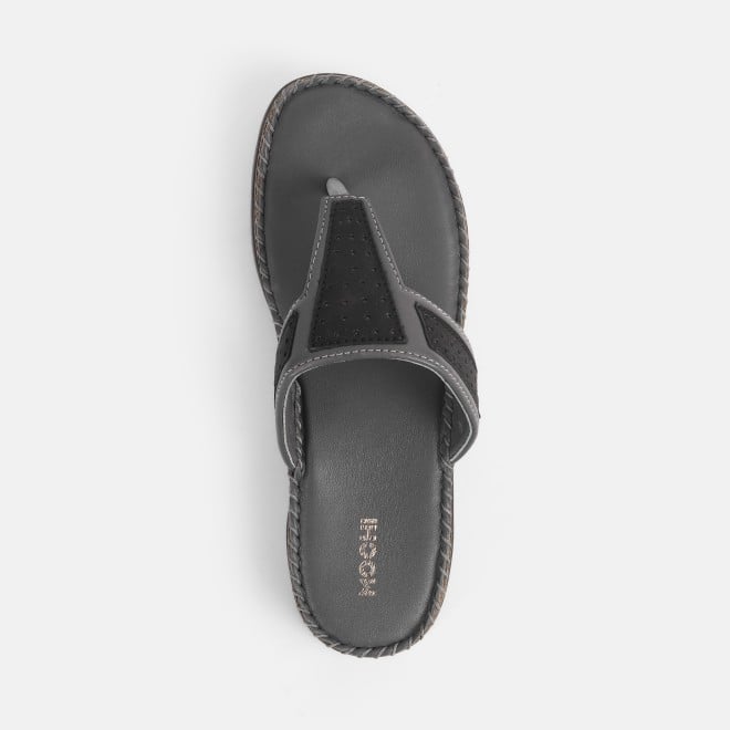 Mochi Women Grey Casual Slippers (SKU: 44-255-14-36)