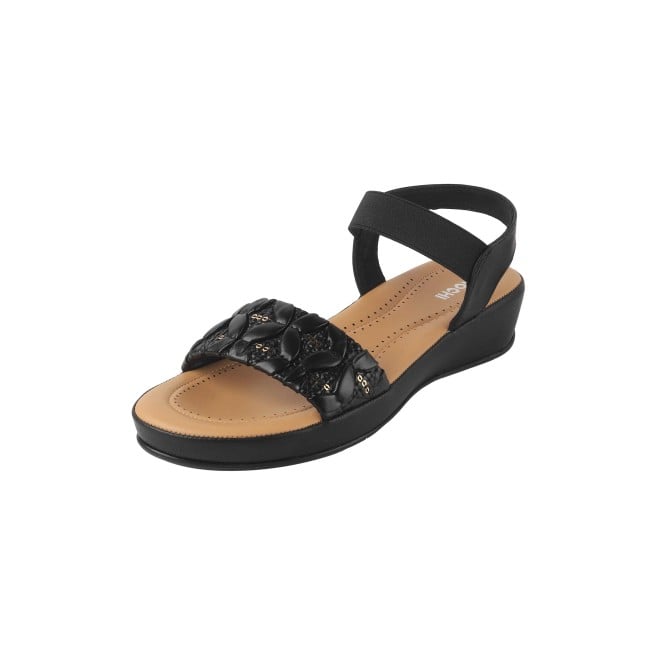 Mochi Women Black Casual Sandals (SKU: 44-257-11-36)