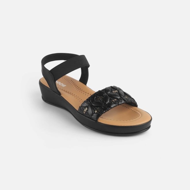 Mochi Women Black Casual Sandals (SKU: 44-257-11-36)
