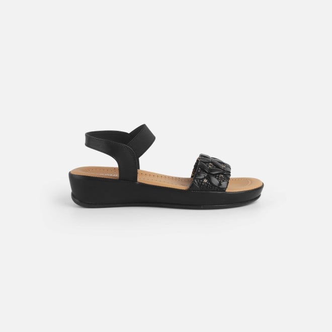 Mochi Women Black Casual Sandals (SKU: 44-257-11-36)