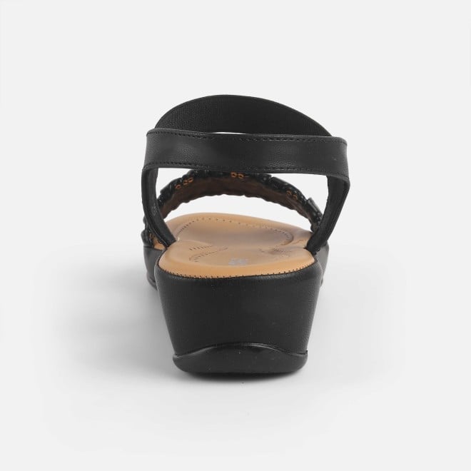 Mochi Women Black Casual Sandals (SKU: 44-257-11-36)