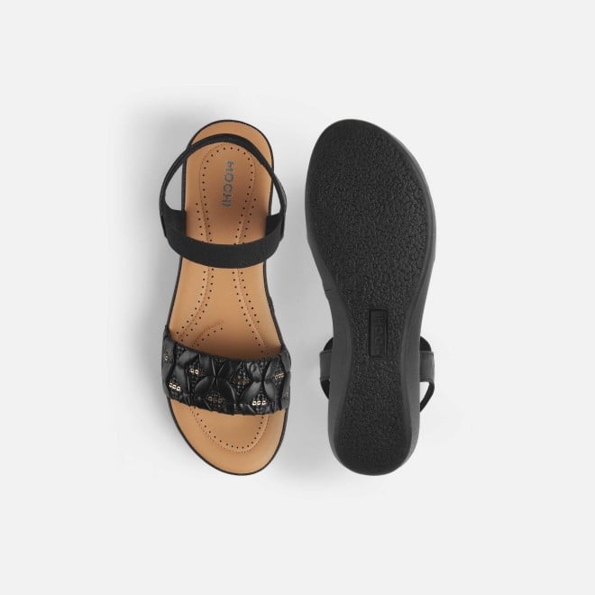 Mochi Women Black Casual Sandals (SKU: 44-257-11-36)