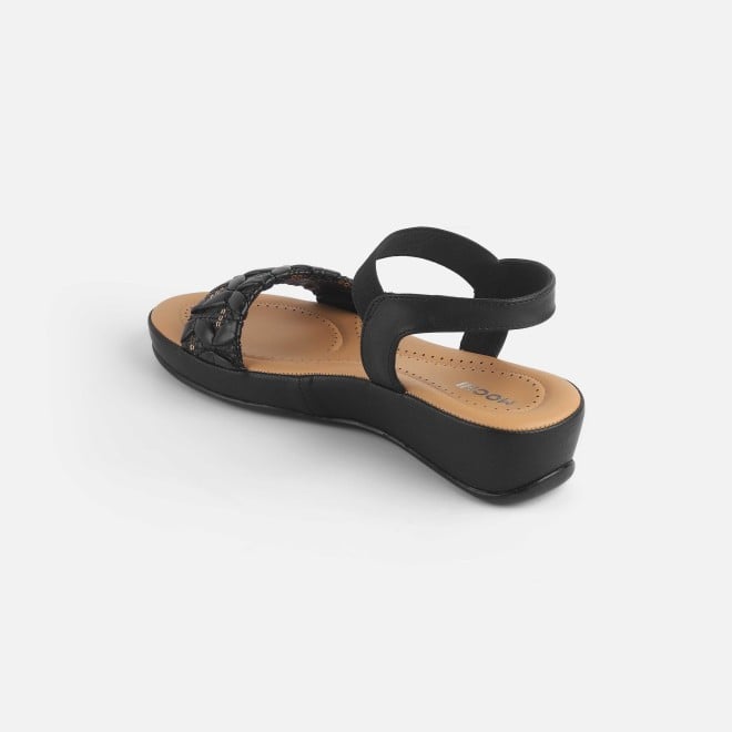 Mochi Women Black Casual Sandals (SKU: 44-257-11-36)