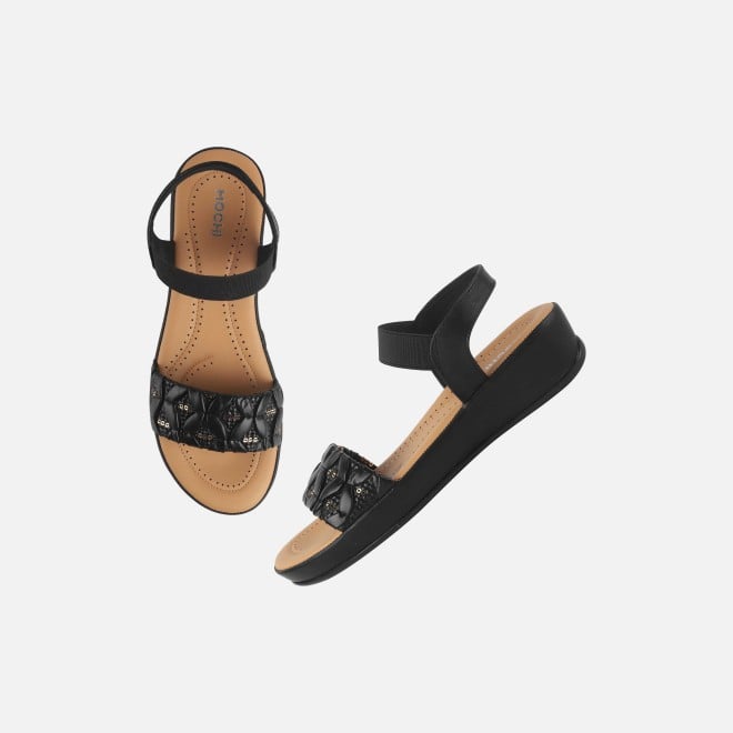 Mochi Women Black Casual Sandals (SKU: 44-257-11-36)