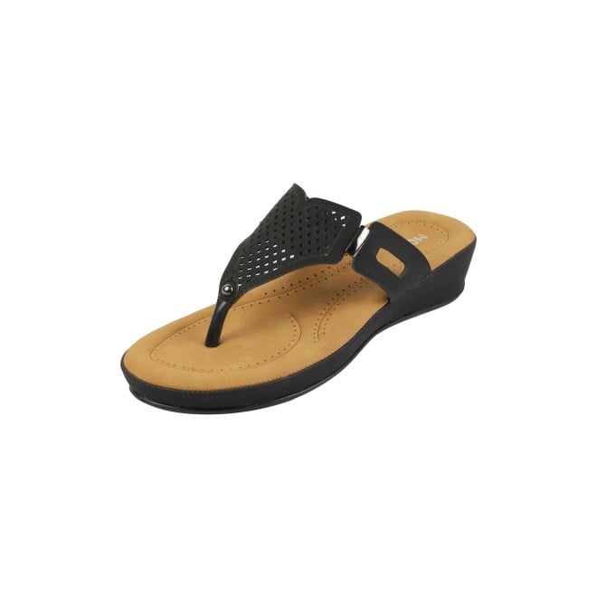 Mochi Women Black Casual Slip Ons (SKU: 44-258-11-36)