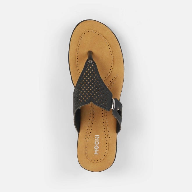 Mochi Women Black Casual Slip Ons (SKU: 44-258-11-36)