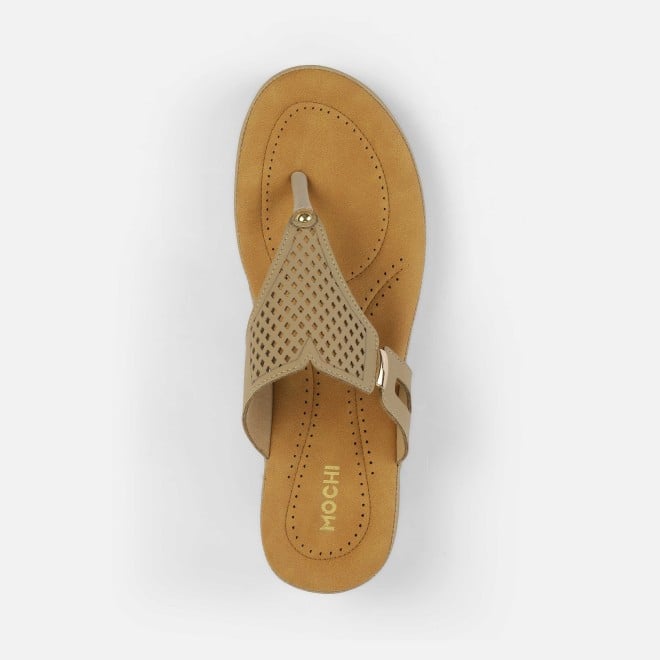 Mochi Women Peach Casual Slip Ons (SKU: 44-258-80-36)