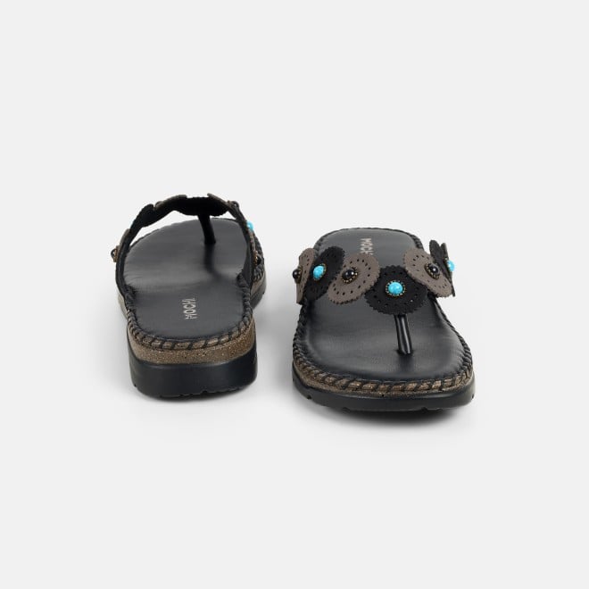 Mochi Women Black Casual Slippers (SKU: 44-277L-11-42)