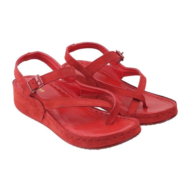 Mochi Women Red Casual Sandals