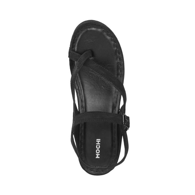 Mochi Women Black Casual Sandals (SKU: 44-3014-11-37)