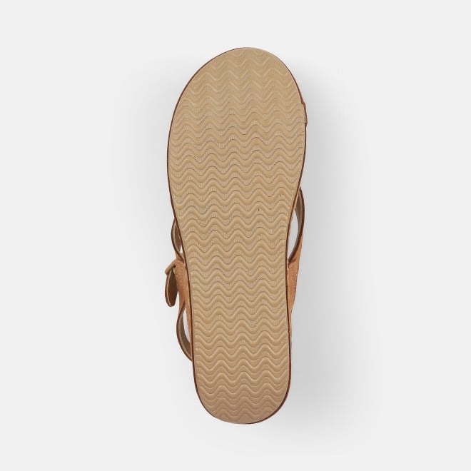 Mochi Women Beige Casual Sandals (SKU: 44-3014-20-42)