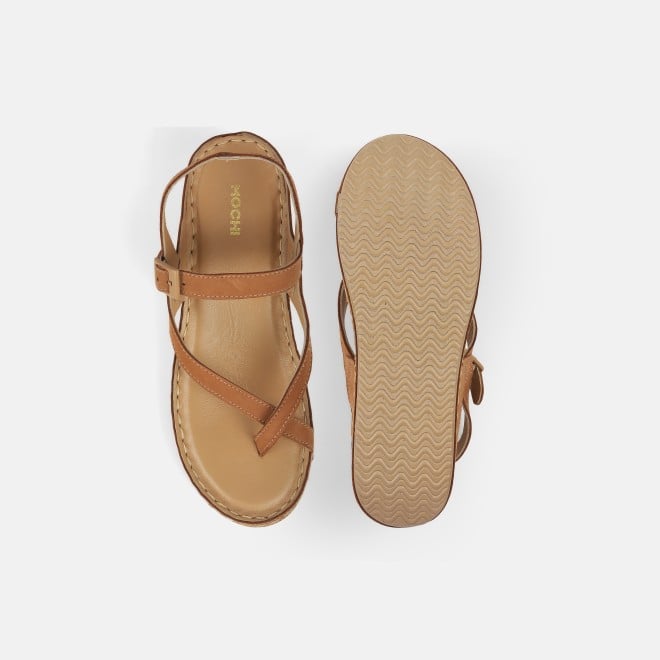 Mochi Women Beige Casual Sandals (SKU: 44-3014-20-42)