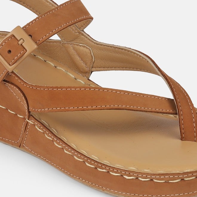 Mochi Women Beige Casual Sandals (SKU: 44-3014-20-42)