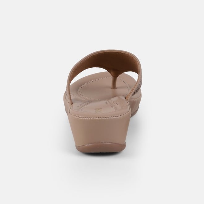Mochi Women Beige Casual Slippers (SKU: 44-303-20-36)